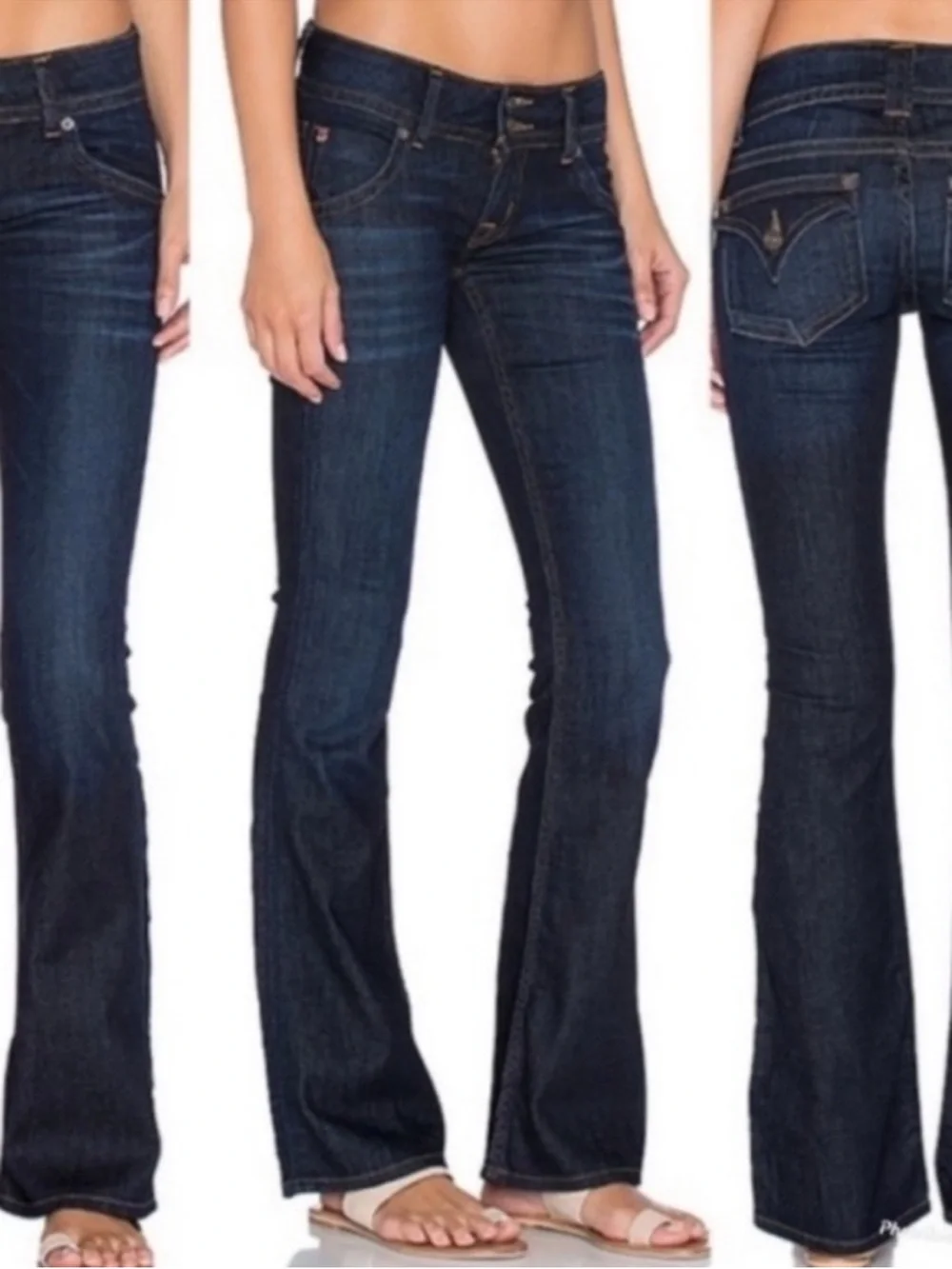 Hudson | Signature Bootcut Denim Jeans Indigo Wide Leg Flare 19 Inch Leg Opening